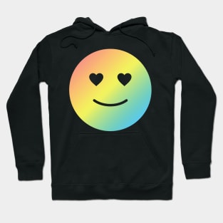 Rainbow Heart Smiley Hoodie